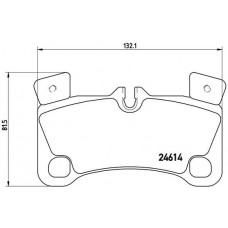 P 85 103 BREMBO Комплект гальмівних колодок дисковий гальм