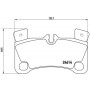P 85 103 BREMBO Комплект гальмівних колодок дисковий гальм