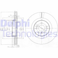 BG9013 DELPHI Гальмівний диск