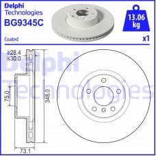 BG9345C DELPHI Гальмівний диск