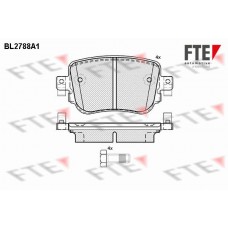 BL2788A1 FTE КомплеК т гальмівних колодок, дискове гальмо