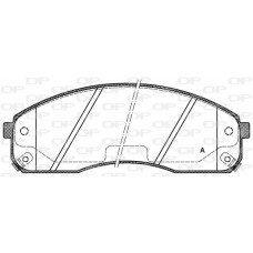 BPA0821.02 OPEN PARTS Комплект гальмівних колодок дисковий гальм