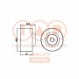 127-12082 IAP QUALITY PARTS Натяжний ролик ремінь ГРМ