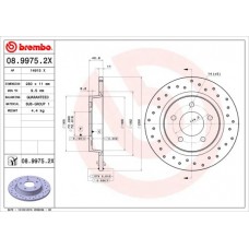 08.9975.2X BREMBO Гальмівний диск