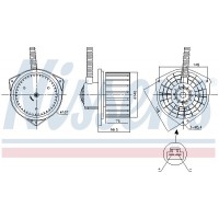 87756 NISSENS Вентилятор салону