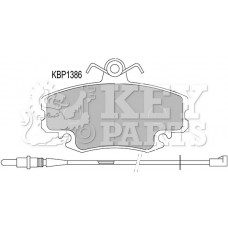 KBP1386 KEY PARTS КомплеК т гальмівних колодок, дискове гальмо