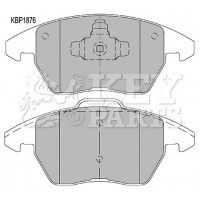 KBP1876 KEY PARTS Комплект гальмівних колодок дисковий гальм