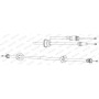 FHB432702 FERODO Тросик, cтояночный тормоз
