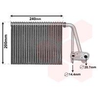 4300V566 VAN WEZEL Випарник кондиціонера