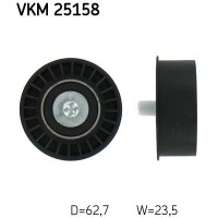 VKM 25158 SKF Паразитный / Ведущий ролик, Зубчастий ремінь