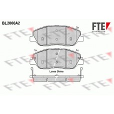 BL2060A2 FTE Комплект гальмівних колодок дисковий гальм