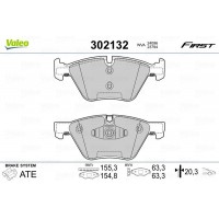 302132 VALEO Комплект гальмівних колодок дисковий гальм