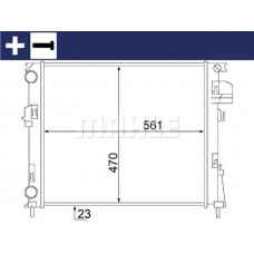 CR 1504 000S MAHLE Радіатор охолодження двигуна