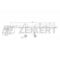 SE-6027 ZEKKERT Датчик частота обертання колеса