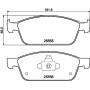 8DB 355 025-511 HELLA Комплект гальмівних колодок дисковий гальм