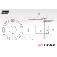 72938077 MAXTECH Поршень корпус скоби гальма