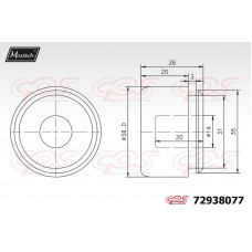 72938077 MAXTECH Поршень корпус скоби гальма