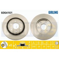 6064161 GIRLING Гальмівний диск