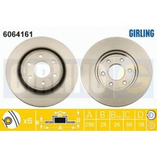 6064161 GIRLING Гальмівний диск