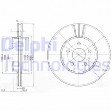 BG3537C DELPHI Гальмівний диск