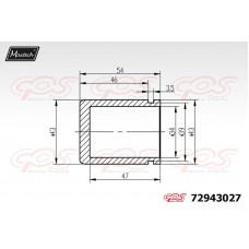 72943027 MAXTECH Поршень корпус скоби гальма