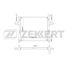 MK-1535 ZEKKERT Радіатор охолодження двигуна