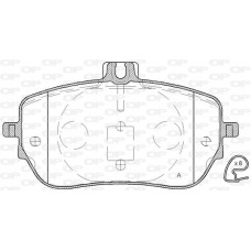 BPA1827.00 OPEN PARTS КомплеК т гальмівних колодок, дискове гальмо