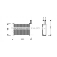 FD6134 AVA QUALITY COOLING Теплообмінник обігрів салону