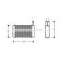 FD6134 AVA QUALITY COOLING Теплообмінник обігрів салону
