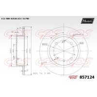 857124 MAXTECH Гальмівний диск