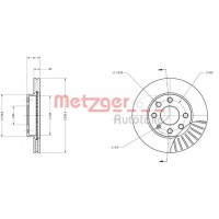 6110054 METZGER Гальмівний диск