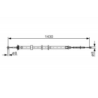 1 987 482 240 BOSCH Тросик, cтояночный тормоз