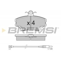 BP2590 BREMSI Комплект гальмівних колодок дисковий гальм