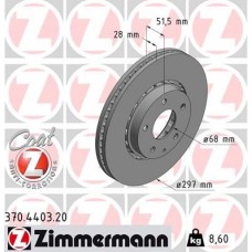 370.4403.20 ZIMMERMANN Гальмівний диск