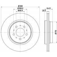 8DD 355 110-611 HELLA Гальмівний диск