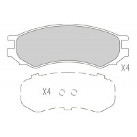 KBP-6595 KAVO PARTS Комплект гальмівних колодок дисковий гальм