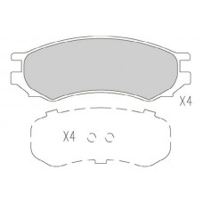 KBP-6595 KAVO PARTS Комплект гальмівних колодок дисковий гальм