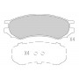 KBP-6595 KAVO PARTS Комплект гальмівних колодок дисковий гальм