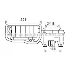 RT8596 AVA QUALITY COOLING Вентилятор салону