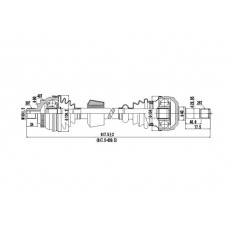 DDS218009 DYNAMATRIX Привідний вал