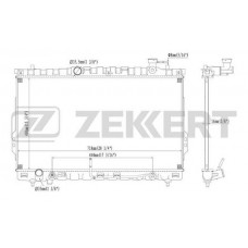 MK-1155 ZEKKERT Радіатор охолодження двигуна