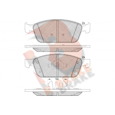 RB2273 R BRAKE Комплект гальмівних колодок дисковий гальм