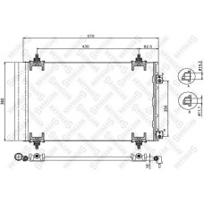 10-45222-SX STELLOX Конденсатор кондиціонера