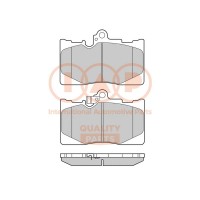 704-17113 IAP QUALITY PARTS КомплеК т гальмівних колодок, дискове гальмо