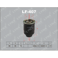 LF-407 LYNXauto Паливний фільтр