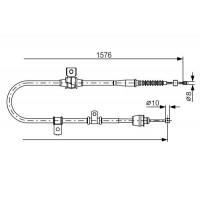 1 987 482 270 BOSCH Тросик, cтояночный тормоз