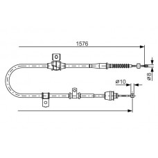 1 987 482 270 BOSCH Тросик, cтояночный тормоз