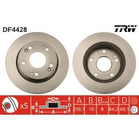 DF4428 TRW Гальмівний диск