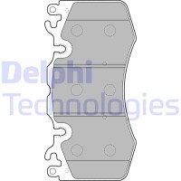 LP2187 DELPHI КомплеК т гальмівних колодок, дискове гальмо