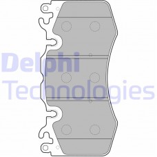 LP2187 DELPHI КомплеК т гальмівних колодок, дискове гальмо